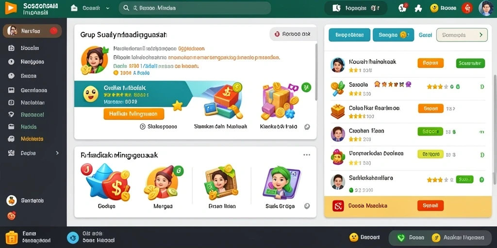 Tampilan awal yang menarik dan user-friendly.