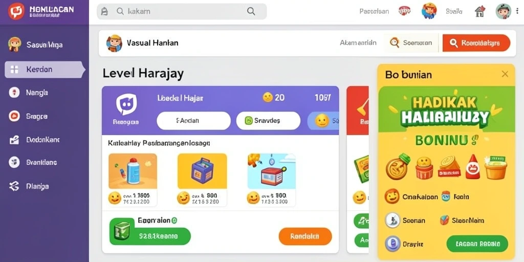 Screenshot permainan utama NONA88 dengan tampilan menarik.
