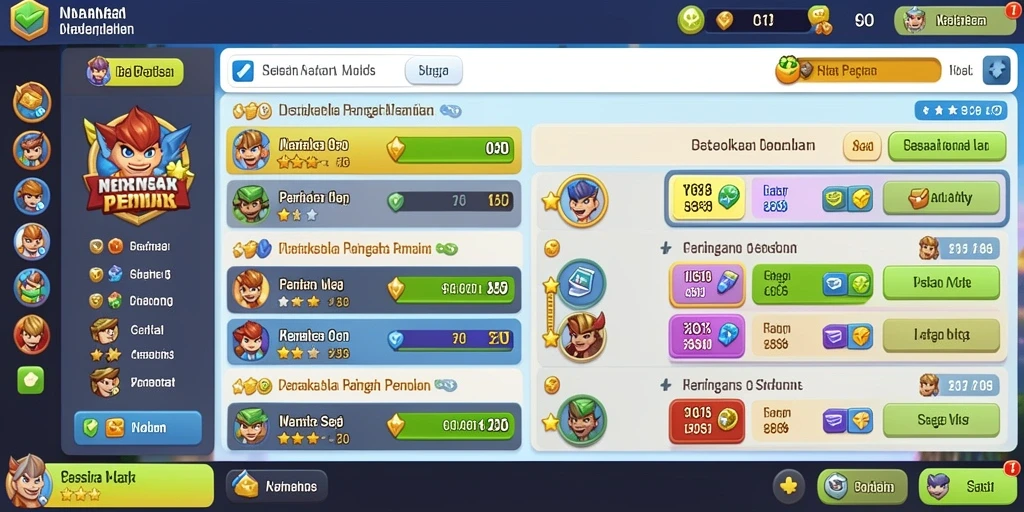 Tampilan antarmuka yang menarik.